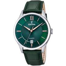 Festina Herren Analog Quarz Uhr mit Leder Armband F20426/7