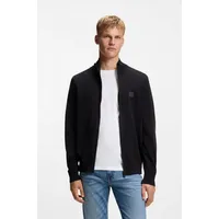 Boss Strickjacke Kanozip Schwarz 3XL