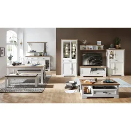 Innostyle Wandregal 142 x 20 x 29 cm Braun/Weiß