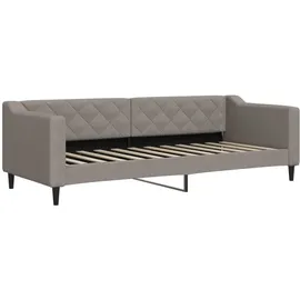 vidaXL Tagesbett Ausziehbar mit Schubladen Taupe 80x200 cm Stoff