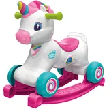 CLEMENTONI Baby Clementoni Schaukel Einhorn - 3in1 Schaukeltier mit interaktivem Aktivitätscenter für Kinder ab 12 Monaten - Sensorik- & Motorikspielzeug 17883