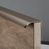Versteckte Schrankgriffe Aluminium Küchenschrank Griffe Unsichtbarer Möbelgriffe Modernes Geschwungener Türgriff Garderobengriffe Schubladengriff,mit Schraube,1 Stück (Total length 1200mm)