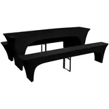 deluke Tischhusse ALAU Schwarz 220 x 70 x 80 cm