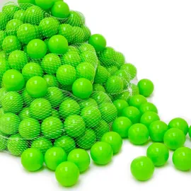 LittleTom 50 Bälle für Bällebad 5,5cm Babybälle Plastikbälle Baby Spielbälle Grün