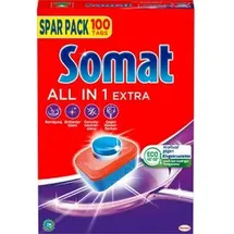 Somat All in 1 Extra, Spar Pack, Kraftvoll gegen Eingekrustetes, 100 Tabs