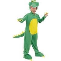 Funidelia | Krokodil Kostüm für Jungen Tiere - Kostüm für Kinder & Verkleidung für Partys, Karneval & Halloween - Größe 7-9 Jahre - Grün