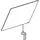Hewi Kippspiegel 801.01.10092 600x540x6mm, mit Halter/Griff, anthrazitgrau