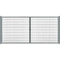 GAH Alberts GAH-Alberts Stabgitter Doppeltor Flexo 400 x 80 cm, Typ 6/5/6, anthrazit, zum Einbetonieren