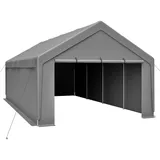 Oxeza Gerätehaus, Grau, Metall, Mode, Rechteckig, 400x311x765 cm, Aufbewahrung & Schutzhüllen, Geräteschuppen