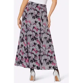 CREATION L A-Linien-Rock Damen Schwarz/Flieder Bedruckt 40