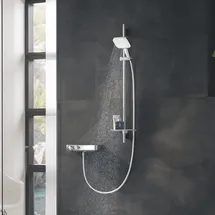 Grohe Rainshower SmartActive 130 Cube Brausestangenset 3 Strahlarten, 26586LS0,