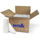 Küchenrolle Plastikfrei - 16 Rollen - 3-lagig - à 51 Blatt - reinweiß - parfümfrei - saugstark - Küchenpapier - Küchentücher - Haushaltrollen - Haushaltstücher - Haushaltspapier