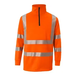 Warnschutz Zip-Sweatshirt "REFLECTIQ" UV-Schutz - XL - warnorange