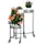Relaxdays Blumentreppe 65 x 125 x 23 cm Schwarz