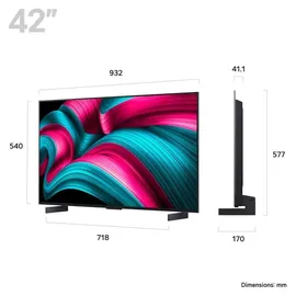 LG OLED42C54LA 42" 4K OLED evo AI Smart TV C5