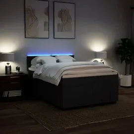 vidaXL Boxspringbett 140 x 200 cm Schwarz