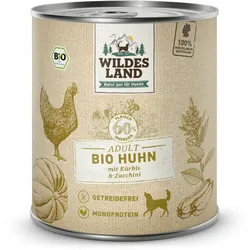 Wildes Land 6 x 800g Bio Huhn mit Amaranth