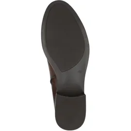 CAPRICE Damen Hohe Stiefel mit Absatz Runde Spitze Blockabsatz, Braun (Dk Brown Comb), 41 EU