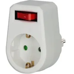 Brennenstuhl Adapterstecker Schutzkontakt mit Schalter
