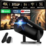 Mini Beamer 4K WLAN Bluetooth Projektor Heimkino tragbar 1080P mobil HDMI Wand