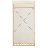 vidaXL Kleiderschrank Weiß 79 x 40 x 170 cm Stoff