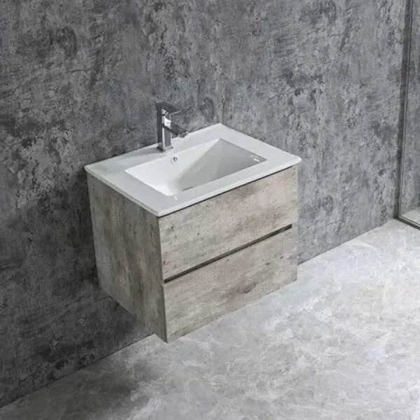 DM-San Duschmeister Badmöbelset 60 cm Sano 525, grau - Badmöbel