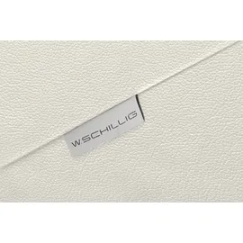 W.Schillig Eckcouch Leder 2-Sitzer Weiß