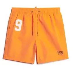Superdry für Herren. M3010235A Badeanzug aus recyceltem Material orange (L), Strandbekleidung, Recyceltes Polyester, Nachhaltig