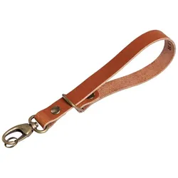 Das Hantler Handgelenkband Kastanie / Messing