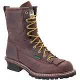 Georgia Boot Logger Herren US 10.5 Braun Breit Arbeitsstiefel UK 9.5 - 10.5-W US mens