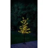 Northpoint LED Baum Tannenbaum Nadelbaum 150cm hoch Weihnachtsbaum Braun 3,6W 150 LEDs