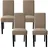 luxuskollektion Stuhlhusse Beige 4er Set