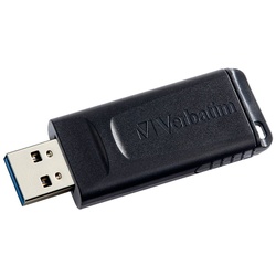 Verbatim 64GB VERBATIM DRIVE SLIDER USB Stick USB2.0 schwarz USB-Stick