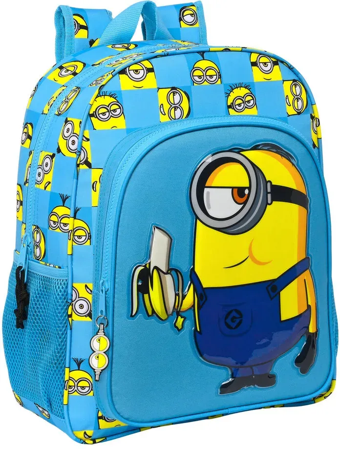 Schulrucksack Minions Minionstatic in Blau