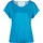 VIVANCE Kurzarmshirt "mit sommerlicher Häkelspitze am Rücken", Damen, Gr. 40/42, blau (türkis), Single Jersey, Obermaterial: 95% Viskose (LENZINGTM ECOVEROTM), 5% Elasthan.