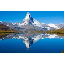 Papermoon Fototapete Matterhorn bunt, Fototapeten Tapeten