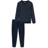 SCHIESSER Pyjama Fine Interlock Blau M-L