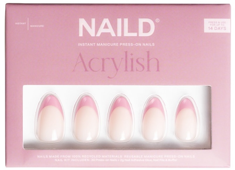 NAILD French Pink Acrylish (Almond) Kunstnägel & Nageldesign 1 Stück