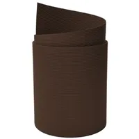 zaun|zu® zaunzu Sichtschutzstreifen Rille PP für Doppelstabmatten UV-beständiger Sichtschutz Braun 2,55m