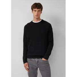 s.Oliver Strickpullover aus reiner Lammwolle - schwarz - XL
