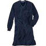 GÖTZBURG Nachthemd Herren-Nachthemd Single-Jersey gemustert blau