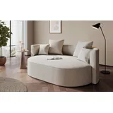 LeGer Home by Lena Gercke ISALIE rundes Loungesofa mit Kissen 3-Sitzer Beige