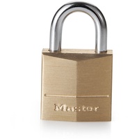 Master Lock 120EURD Klein Schlüssel-Vorhängeschloss aus Massivmessing, Gold, 3,4 x 2 x 1 cm