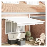 vidaXL Automatische einziehbare Markise 350 x 250 cm weiß