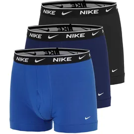 Nike Boxershorts 3 Einheiten Blau / Pearl Blue / Obsidian S