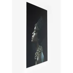 KARE DESIGN Wandbild 100 x 150 cm Royal Headdress Profil Glas