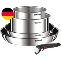 Tefal Ingenio Emotion 5-Tlg.Topf Und Pfannenset Abnehmbarer Griff, Stapelbar, Pl