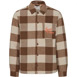 Blend Jacke / Orange,Braun,Weiß / S