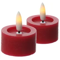 adilina LED Teelichter Lina 4,5 cm rot 2 St.