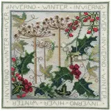 Bothy Threads Kreuzstich-Set "Vier Jahreszeiten-Winter", 16.5x16.5cm, DWFS04, Zählmuster